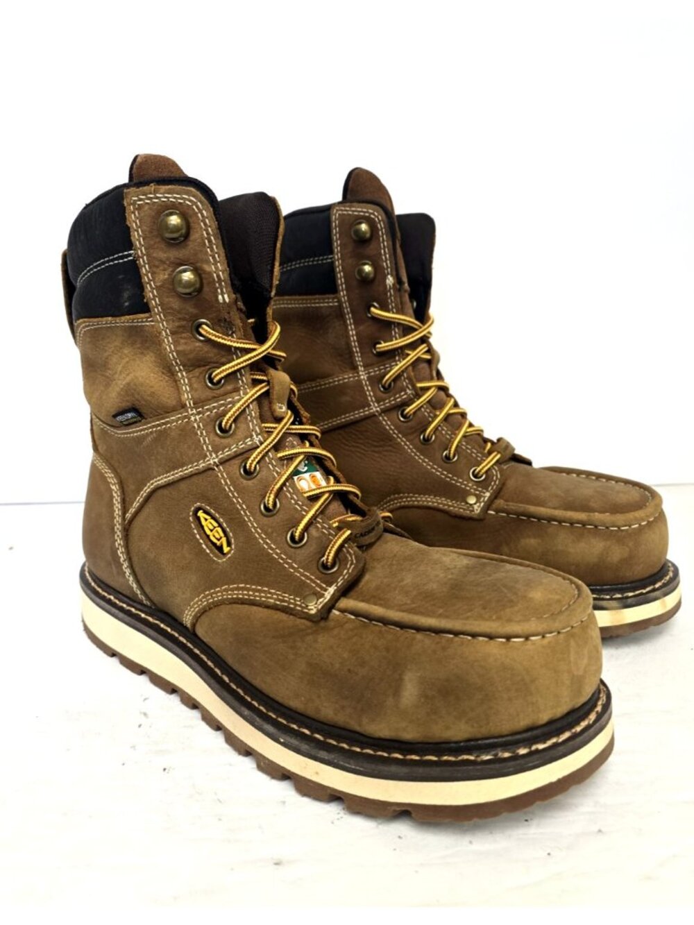 KEEN Men's 8 Inch Cincinnati Composite Toe Waterproof 1025690 Work Boot 8D